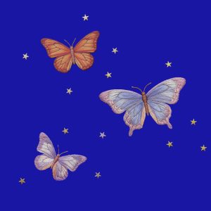 BUTTERFLY GROUPS embroidery style