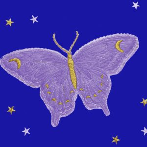 Butterfly With Stars A embroidery style