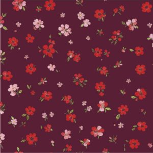 High Contrast Floral embroidery style