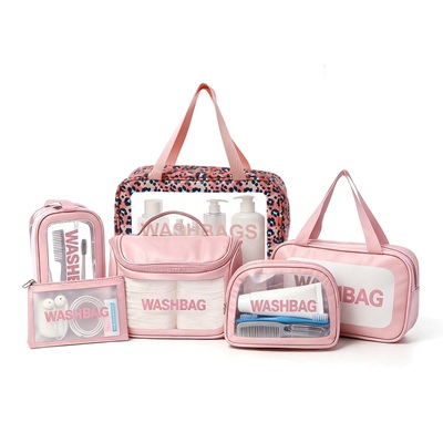 Printed & Embroidered Cosmetic Bag