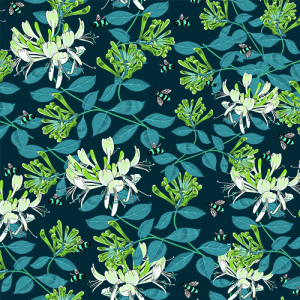 Recycled floral print fabric style