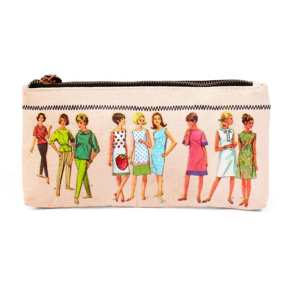 CMYK silk screen printed cosmetic pouch
