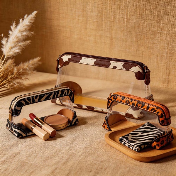 Industries We Serve leopard printed clear bags