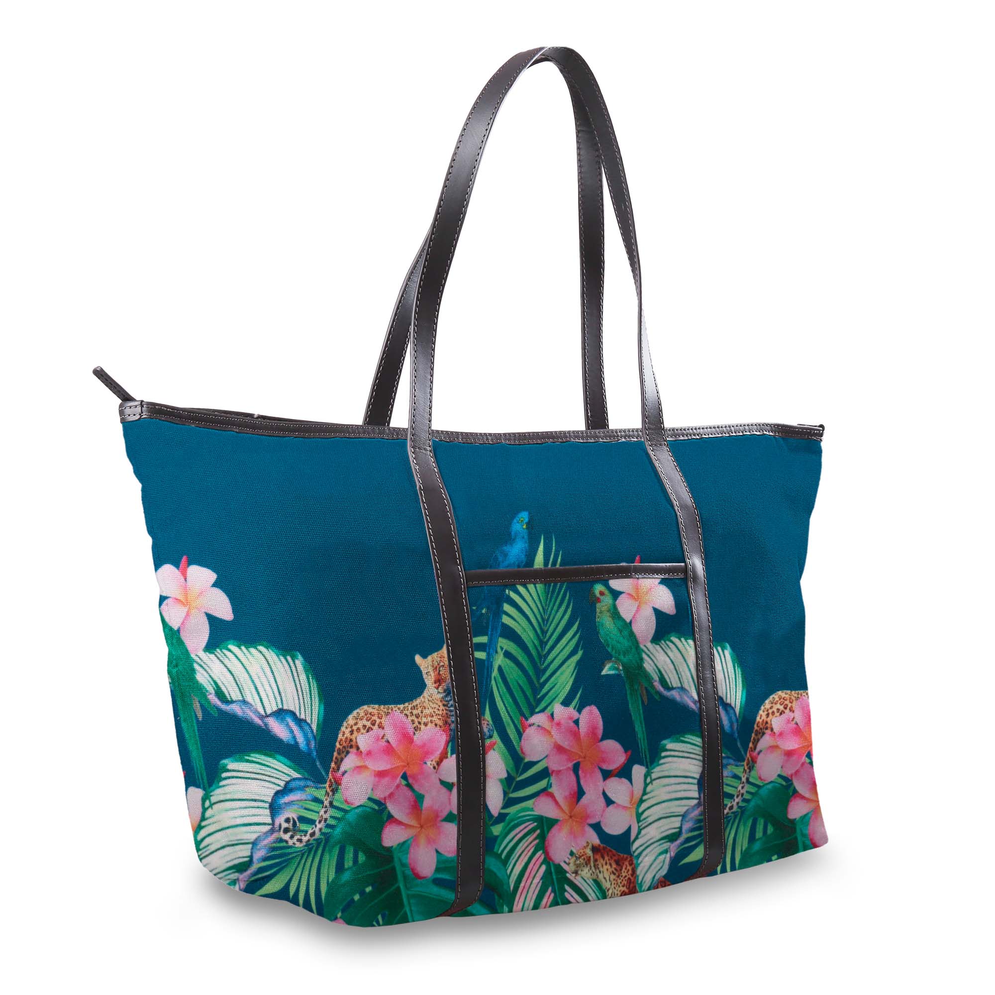 Printed RPET Canvas Shoulder Tote Bag - Image 2