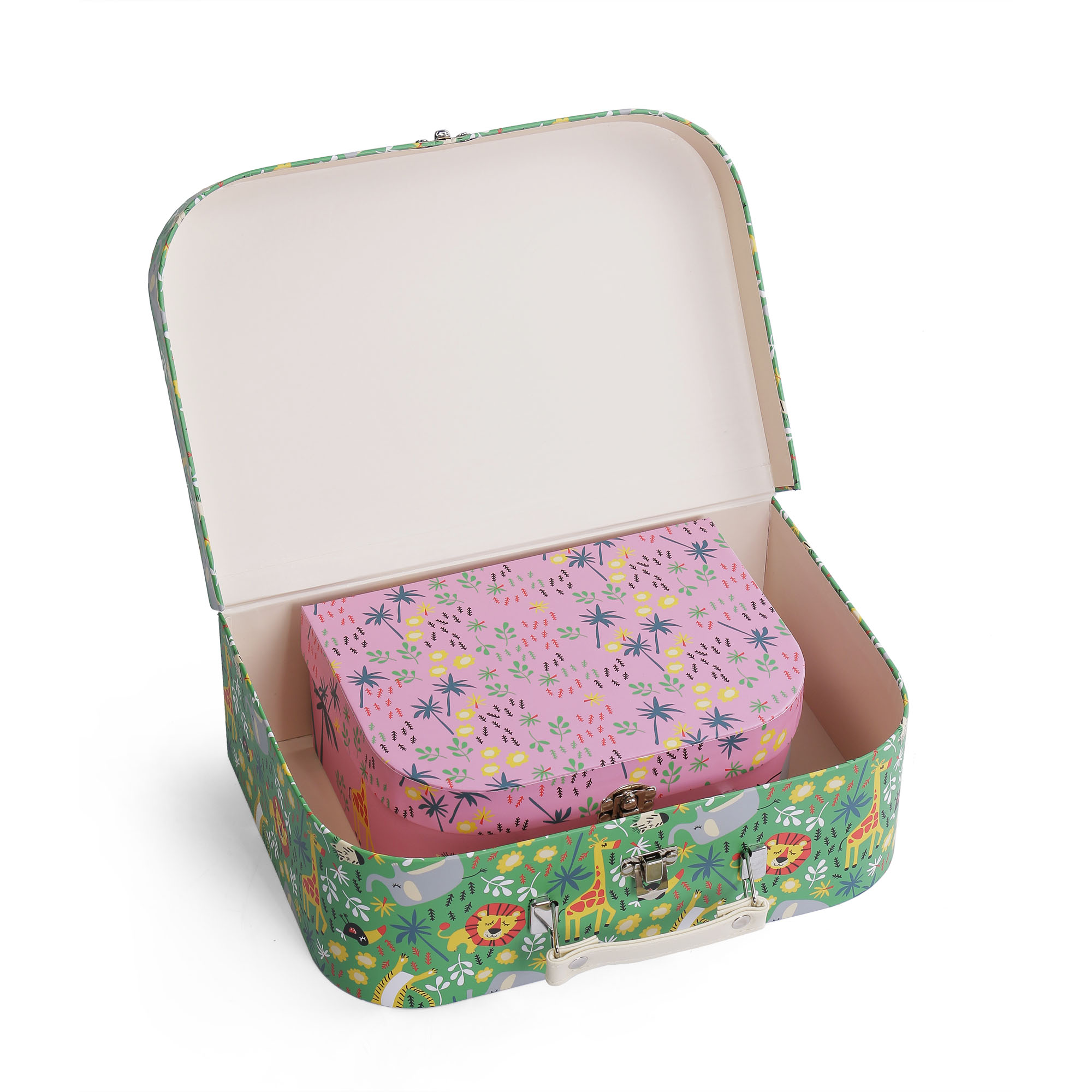 Decorative Animal Pattern Suitcase Set 2pcs - Image 2