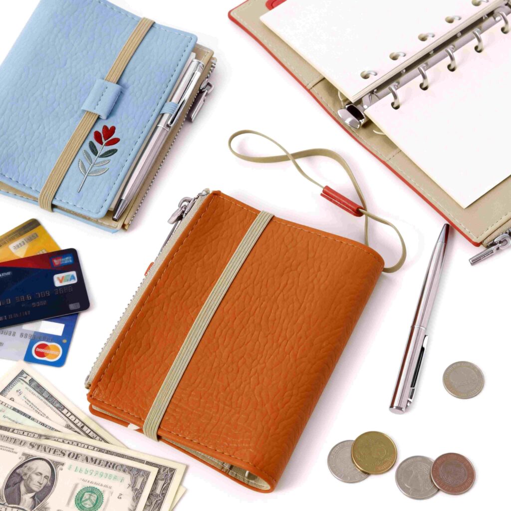 Travel notebook wallet in kraft gift box, perfect as a gift