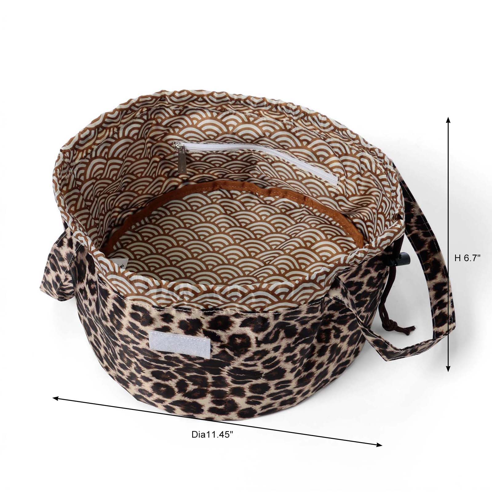 Lightweight & easy travel wholesale drawing cosmetic bag