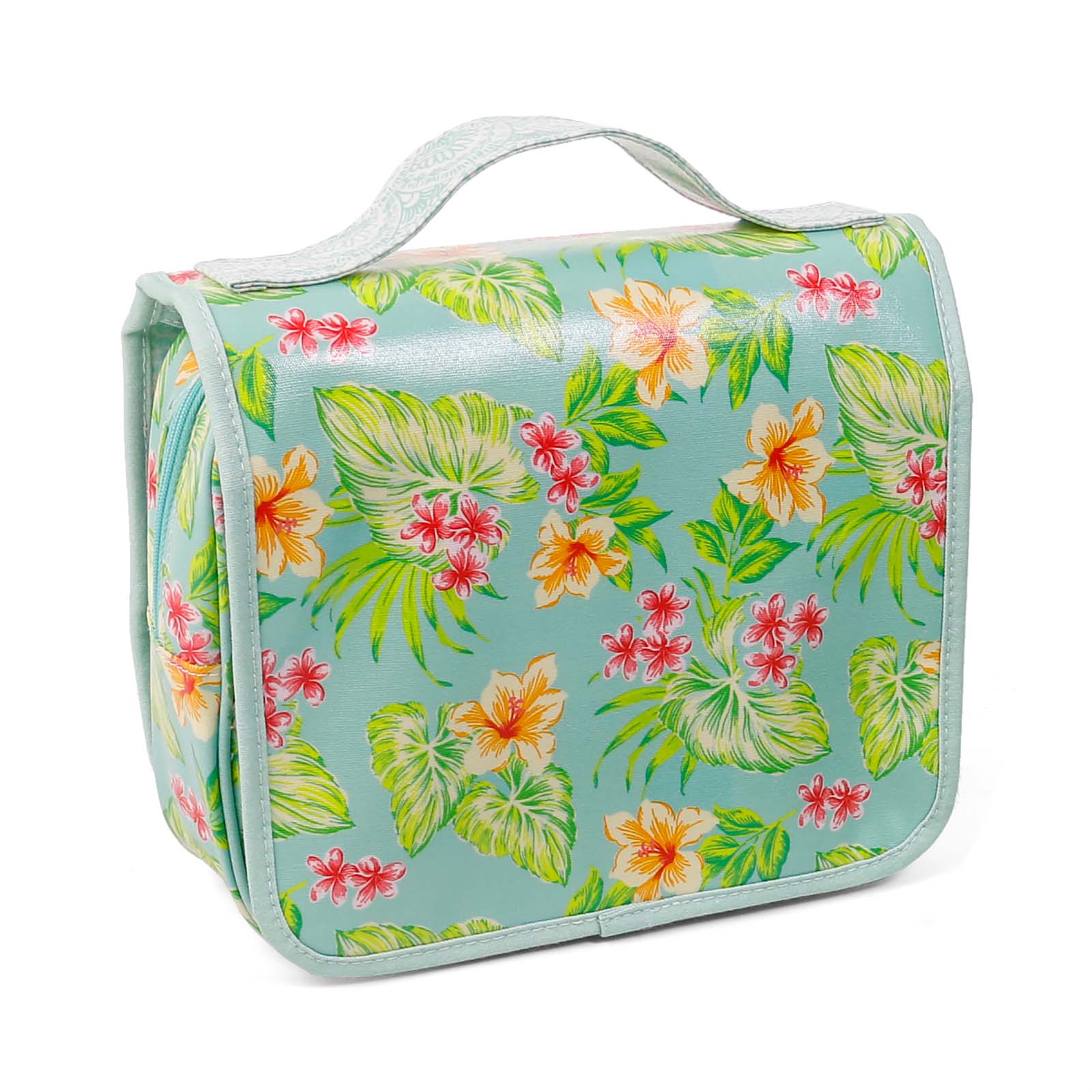 Waterproof oilcloth cosmetic bag with detachable pouch for travel low MOQ