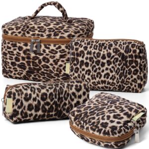 Printed low moq waterproof makeup bag set of 4