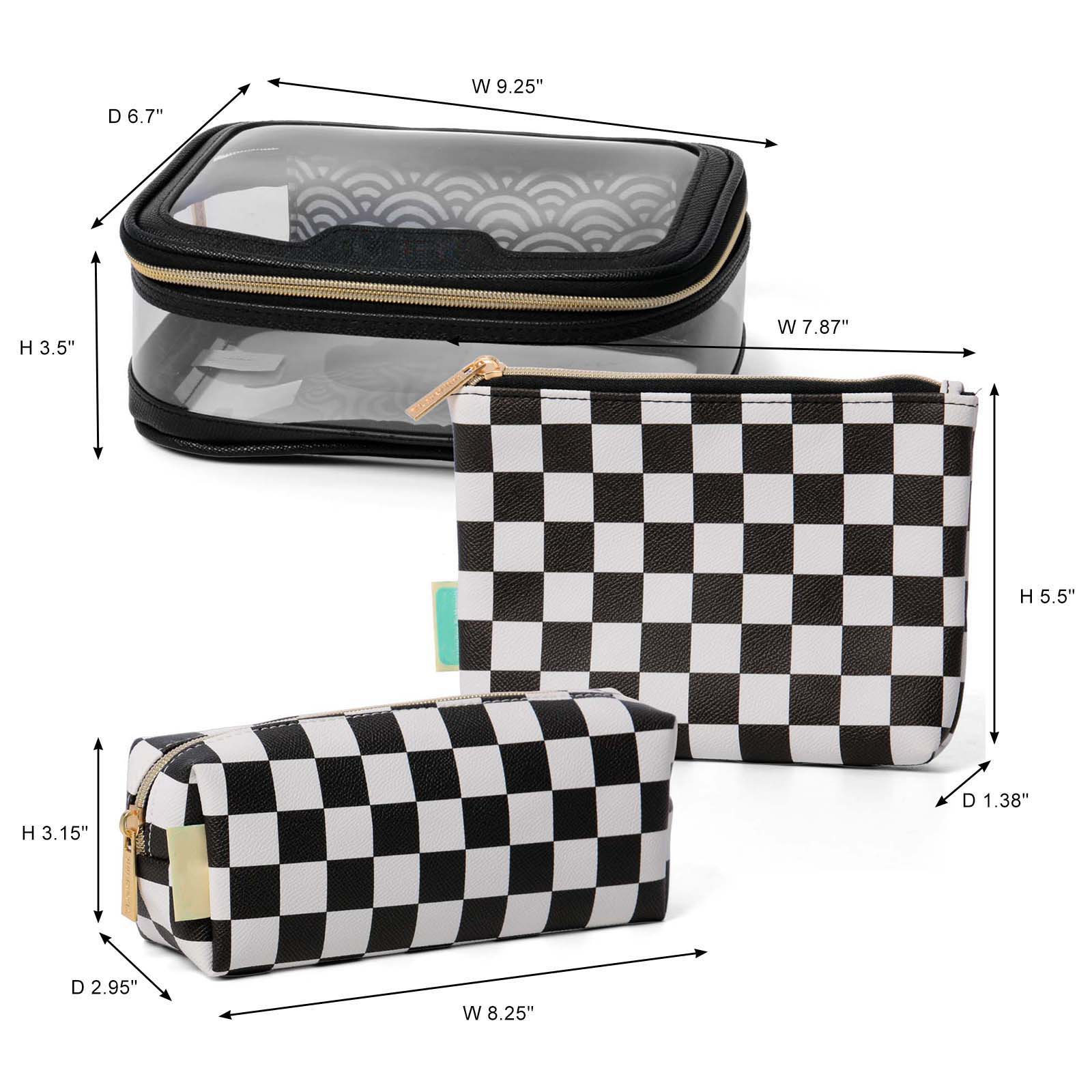 low moq printed medium makeup pouch