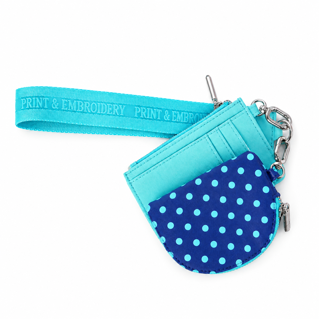 Dual pouch zippered coin purse wallet small MOQ