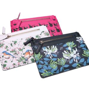Faux saffiano leather set of 2 travel wallet small quantity bespoke
