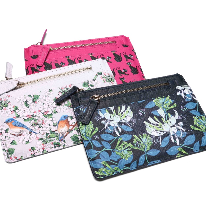 Faux saffiano leather set of 2 travel wallet small quantity bespoke