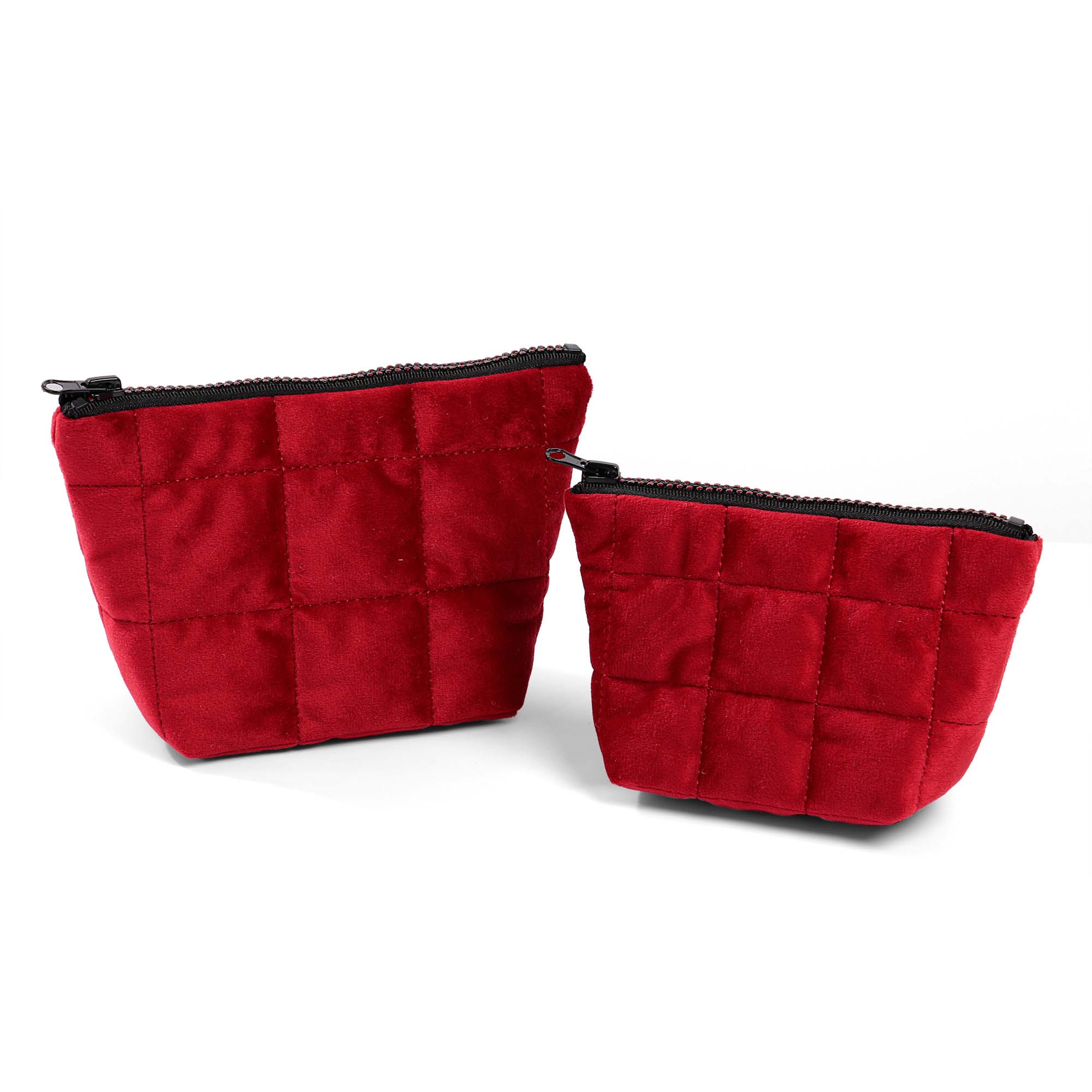 quilted velvet cosmetic bag manufacturer