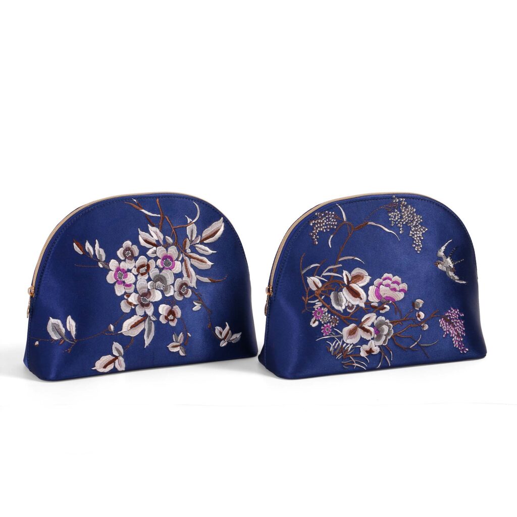 In the jungle printed saffiano leather makeup bag factory