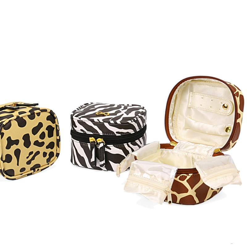 Printed Travel Jewelry pouch small quantity custom made
